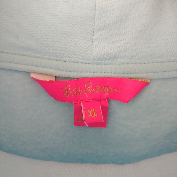 Lilly Pulitzer Jax Popover Sweatshirt Blue Size XL - Picture 11 of 12